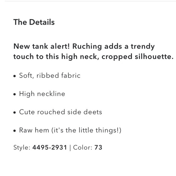 Aerie Rouchy Rib Tank Top in Saturn Peach Small - Picture 6 of 11